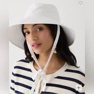 J‎ Crew Bucket hat with ties | Womens Small-Medium | White